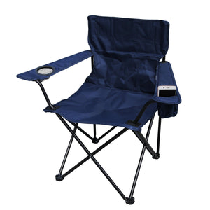 Camping stoel met beker en gsm houder