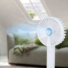 Afbeelding in Gallery-weergave laden, Ventilator wit met mist oplaadbaar
