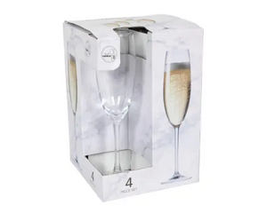 Champagneglas 190ml set van 4 premium