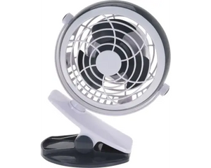 Ventilator met knijper batterijen en USB