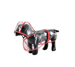 Honden regenjasje transparant