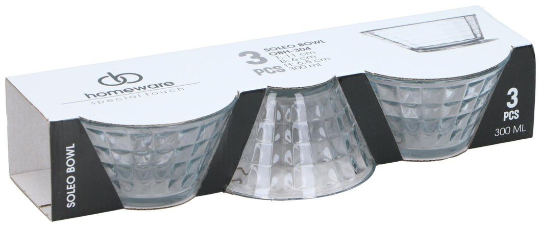 Amuse of ijs coupe glas 30cl set van 3 stuks