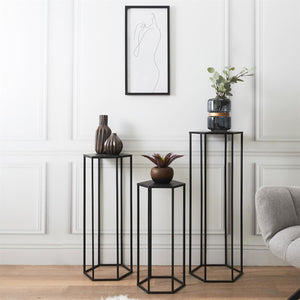 Bijzet tafel hoog zwart