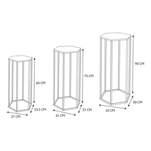Bijzet tafel hoog zwart