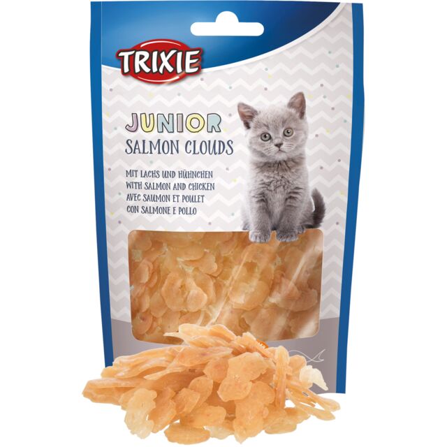 Kattensnack junior Salmon Clouds