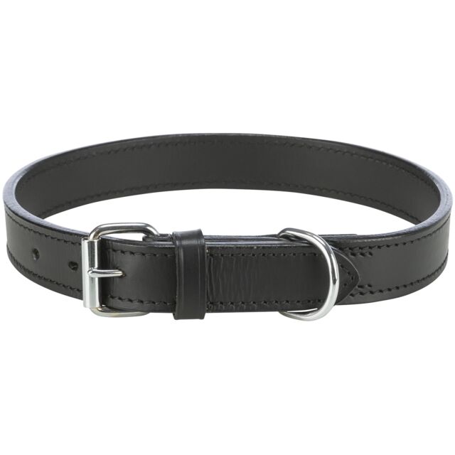 Halsband leer zwart