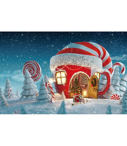 Placemat Christmas santa's home