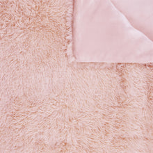 Afbeelding in Gallery-weergave laden, Bedsprei fluffy roze 220x240cm
