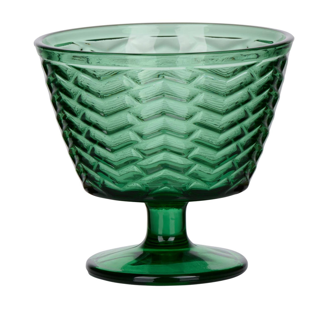 Amuse of ijs coupe op voet glas 30cl groen