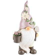 Afbeelding in Gallery-weergave laden, Kabouter gnome met bloempot en schopje
