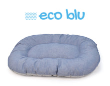Afbeelding in Gallery-weergave laden, Dierenkussen grijs/blauw eco ovaal
