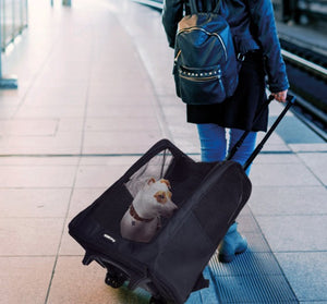 Rugzak met trolley dieren zwart 15kg