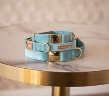 Afbeelding in Gallery-weergave laden, Halsband fluweel blauw
