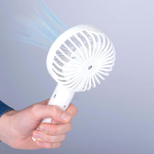 Afbeelding in Gallery-weergave laden, Ventilator wit met mist oplaadbaar
