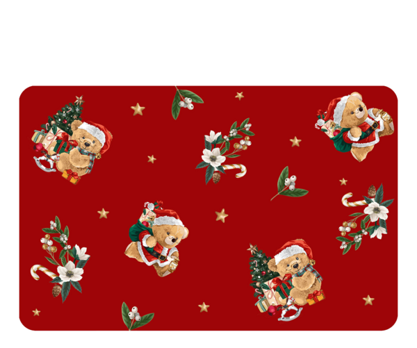 Placemat Christmas Bears