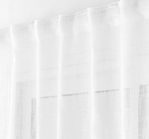 Gordijn wit linnenlook 140x240cm