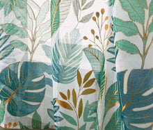 Afbeelding in Gallery-weergave laden, Gordijn Leaves Gold groen 140x240cm PROMO 2 VOOR €35
