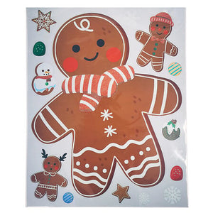 Raamstickers kerst 38x30cm Cookie