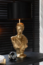 Afbeelding in Gallery-weergave laden, Tafellamp goud met kap in velours dame
