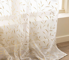 Afbeelding in Gallery-weergave laden, Gordijn Leaves gold 140x240cm PROMO 2 VOOR €35
