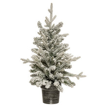 Afbeelding in Gallery-weergave laden, Kerstboom groen besneeuwd met pot H70cm
