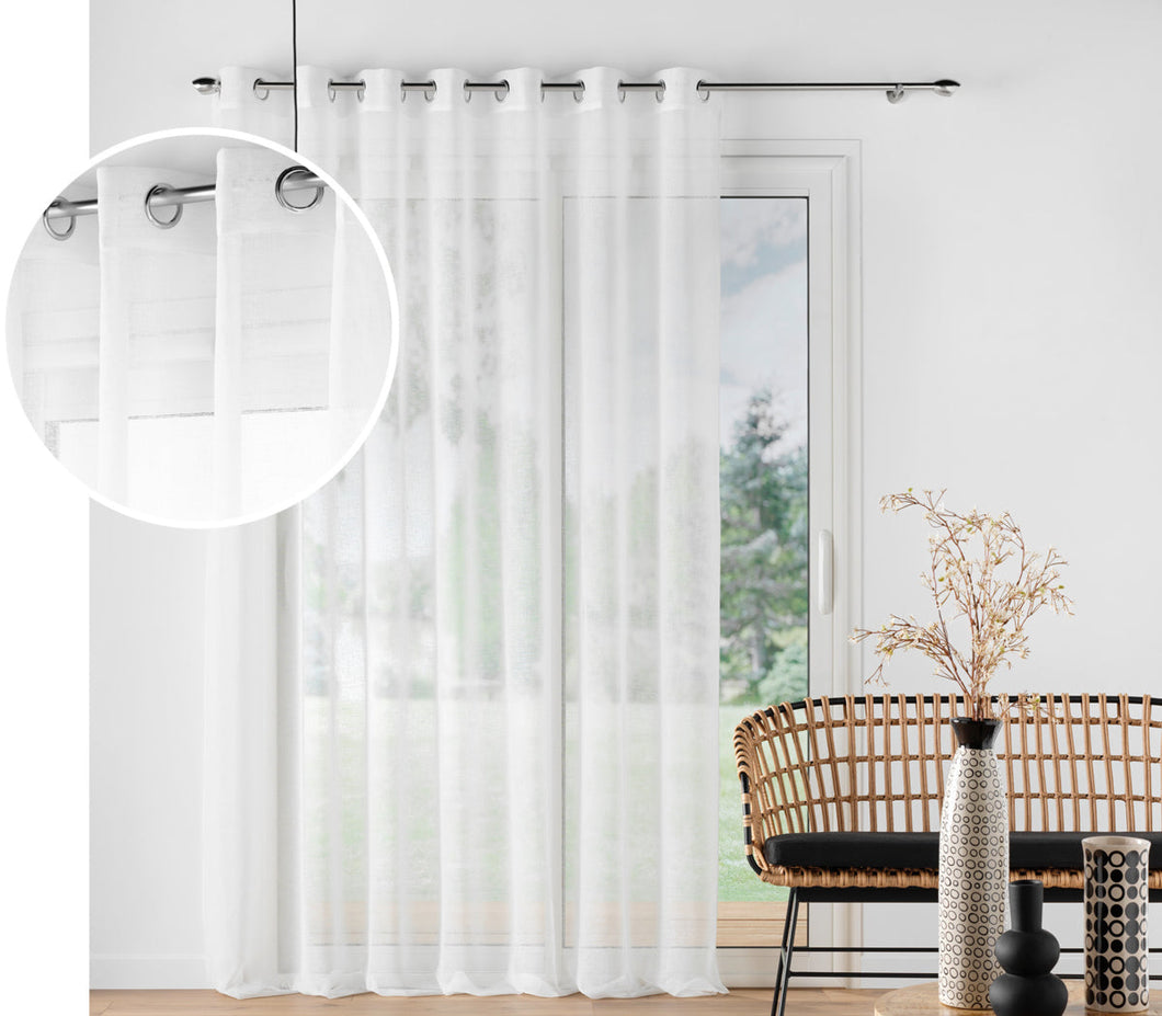 Gordijn wit Caroline brede maten