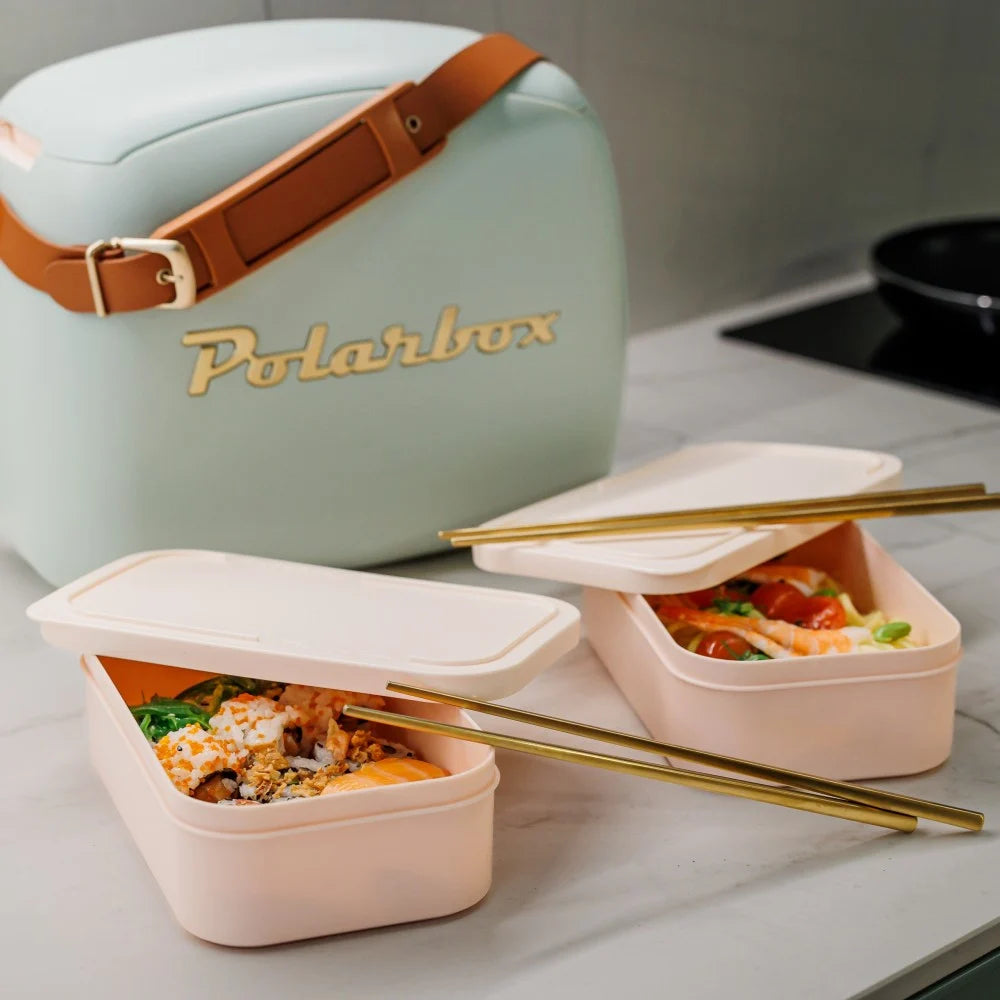 Koelbox 6l + 2 lunchboxen matcha gold