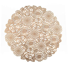 Afbeelding in Gallery-weergave laden, Placemat goud flowers 38cm
