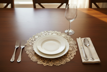 Afbeelding in Gallery-weergave laden, Placemat goud flowers 38cm
