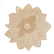 Afbeelding in Gallery-weergave laden, Placemat goud flower 38cm
