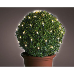 Ledverlichting warm wit net 100LED adapter D90cm Buxus