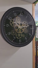 Video laden en afspelen in Gallery-weergave, Wandklok mechanisch D40
