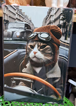 Afbeelding in Gallery-weergave laden, Metalen plaat Gentlemen Cat 20x30cm

