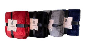 Plaid luxe flanel sherpa 220x240cm