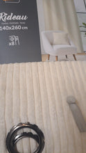 Afbeelding in Gallery-weergave laden, Gordijn velours teddy beige 140x260cm

