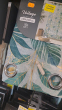 Afbeelding in Gallery-weergave laden, Gordijn Leaves Gold groen 140x240cm PROMO 2 VOOR €35
