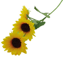 Afbeelding in Gallery-weergave laden, Zonnebloem met 3 bloemen 58cm
