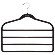 Broek kleerhangers zwart vilt 2st