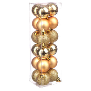 Kerstbal set van 18stuks D3cm goud