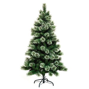 Kerstboom extra vol besneeuwd/glitter groen Luxe