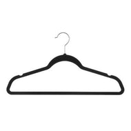 Kleerhangers zwart vilt 8st