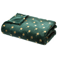 Plaid groen/gold 125x150cm