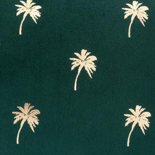 Afbeelding in Gallery-weergave laden, Kussen Green Velvet Golden Palms
