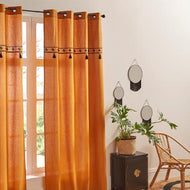 Gordijn Pomp Pop oker 140x260cm