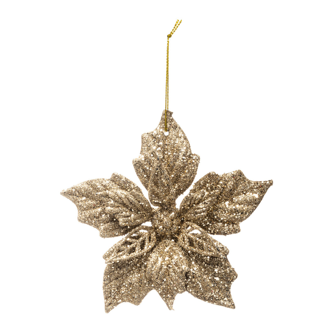 Hanger bloem goud