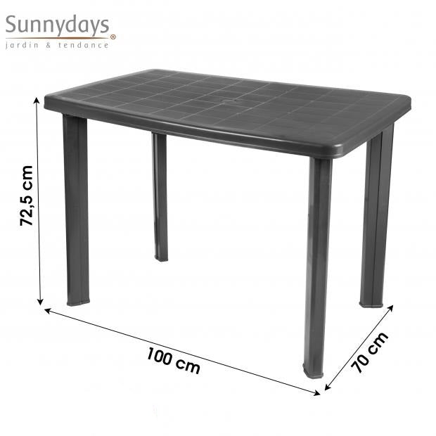Tuintafel zwart LAATSTE STUK!