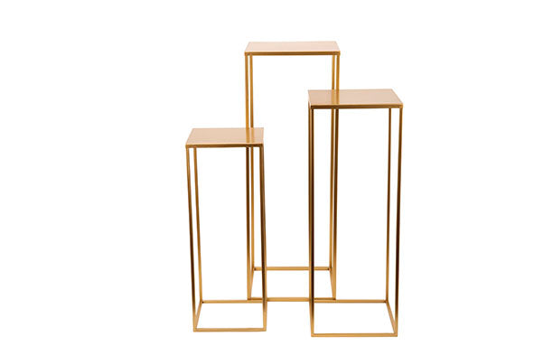 Bijzet tafel hoog goud ENKEL NOG DE GROOTSTE
