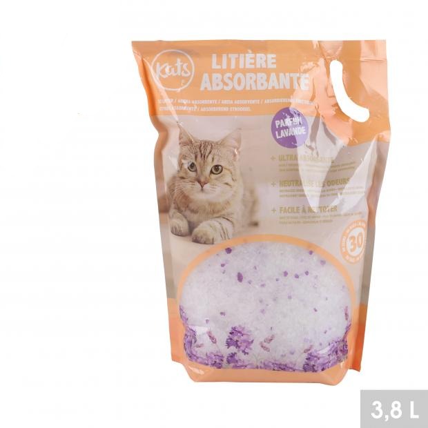 Kattenbak absorberende silica korrels lavendel