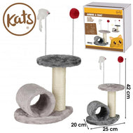 Kattentoren klein met speelgoed