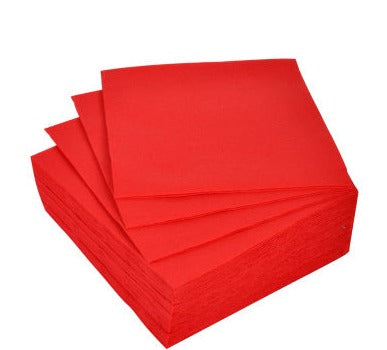 Servietten rood 38x38cm 40stuks